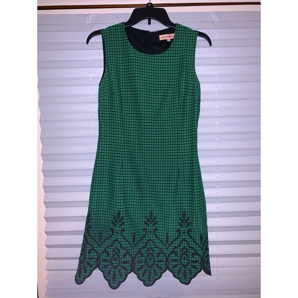 Green and Black Checkered Altar’d State dress